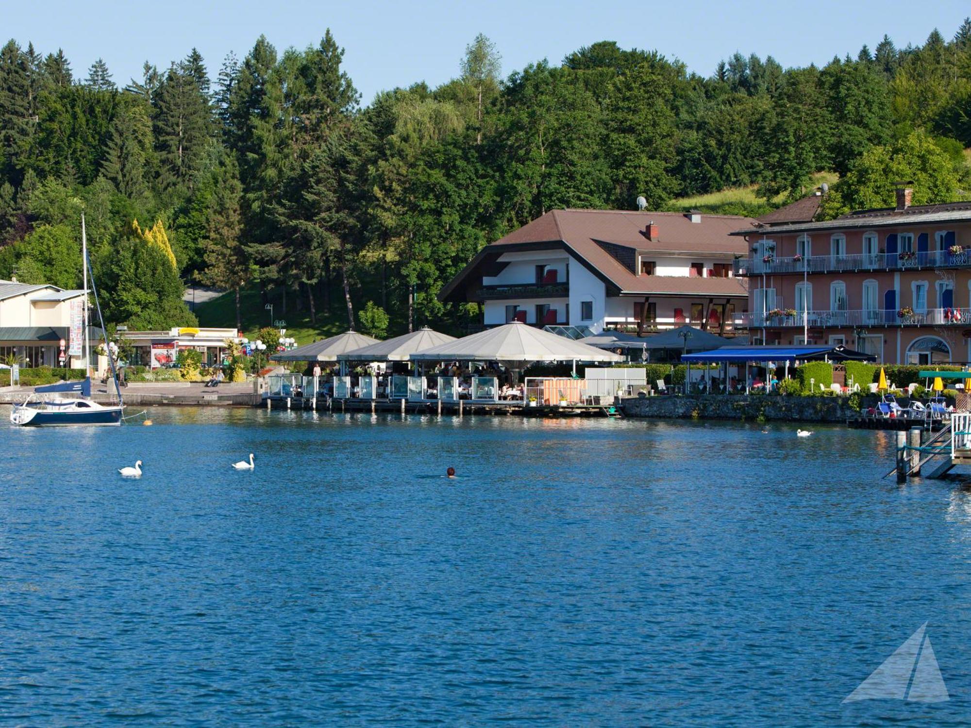 Hotel-Restaurant "Veldener Traumschiff" Direkt Am See In 2Min Im Zentrum Velden am Wörthersee Eksteriør bilde