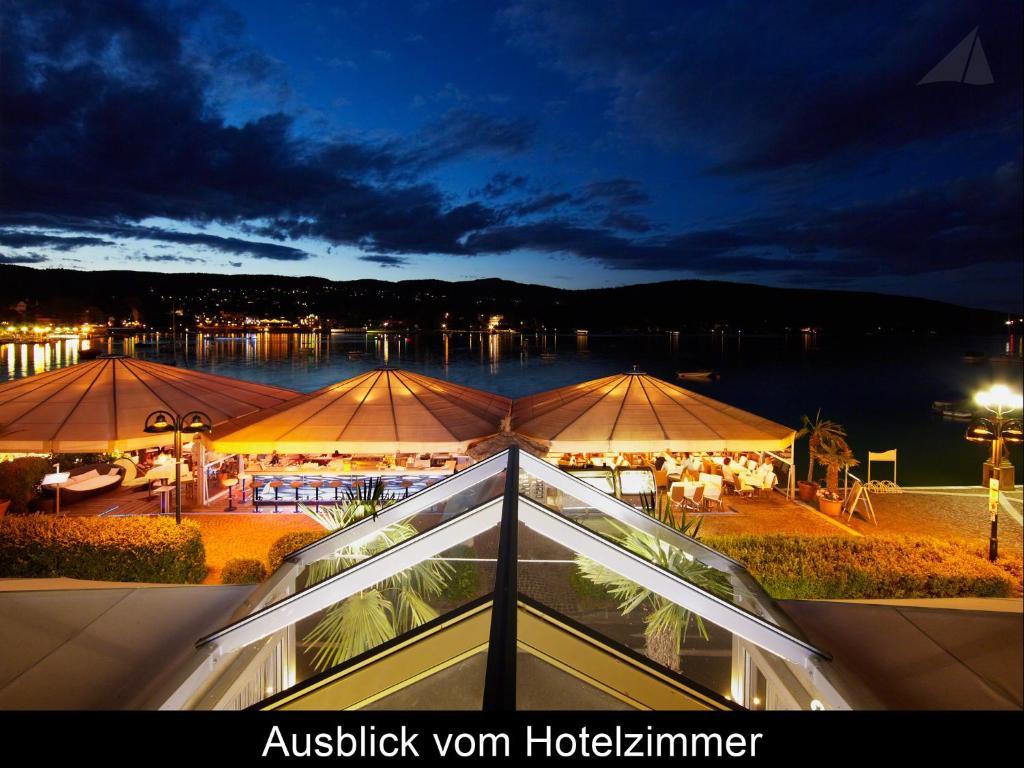 Hotel-Restaurant "Veldener Traumschiff" Direkt Am See In 2Min Im Zentrum Velden am Wörthersee Eksteriør bilde